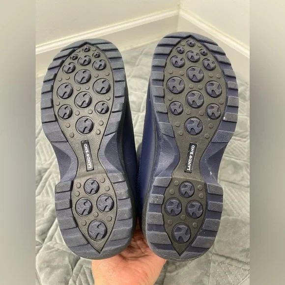 Land’s End Boys Navy Snow/Winter Boots Size 3M - Picture 3 of 10